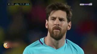 ملخص مباراة برشلونة ولاس بالماس 1-1   تألق ميسي وتعادل مثير
