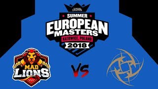 MAD Lions E.C. vs Ninjas in Pyjamas | EUROPE MASTERS FINAL !!! Best Highlights !!