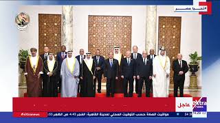 الرئيس السيسي يستقبل رؤساء المجالس والبرلمانات العربية المشاركين في المؤتمر السادس للبرلمان العربي