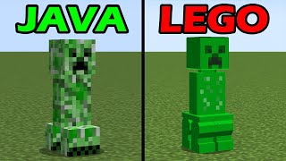 java vs lego minecraft mobs