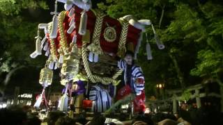 平成28年10月22日石切秋季大祭植附太鼓台宮止