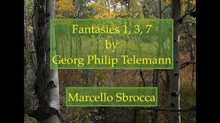 Fantasies 1, 3, 7 by Georg Philip Telemann Performed Live by Marcello Sbrocca