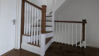 Naturally Lacquered Antique Oak Boards \u0026 Custom Feature Staircase, Fulham SW6