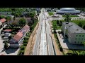 olsztyn budowa linii tramwajowej al piłsudskiego maj dji mini 3 pro 4k