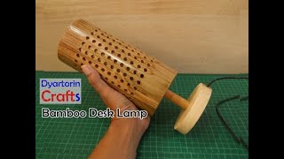 Making a bamboo desk lamp | night lamp