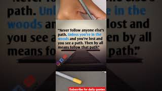 #Dailyquotes for improve life "Never #follow others #shorts #kindness quotes