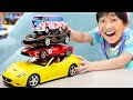 예준이의 자동차 장난감 슈퍼카 개봉놀이 자동차 게임 휠 플레이 Car Toy Unboxing with Game Play