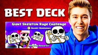 BEST DECK for GIANT SKELETON RAGE CHALLENGE! — Clash Royale