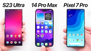S23 Ultra vs iPhone 14 Pro Max vs Pixel 7 Pro - The ULTIMATE 2023 Flagship?