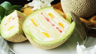 【思いっきり行こう!!】丸ごとメロンケーキ🍈