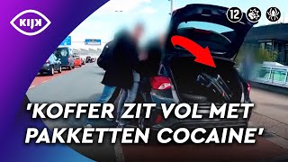 Observatieteam ONDERSCHEPT lading COCAÏNE op Schiphol | De Wereld van de Marechaussee | KIJK