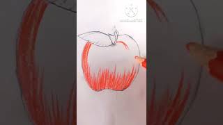 how to draw realistic apple very easy 😱 #shorts smart sketch