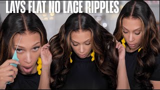 Bye-Bye Ripples! 🙌🏾 LACE LAYS FLAT Bye Bye Knot 2.0 Fitted Cap Lace Wig- RonnieHair