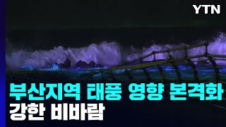 부산지역 태풍 '난마돌' 영향 본격화...강한 비바람 / YTN