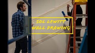 Sol LeWitt LIVE Drawing installation at MAG day 7 11/21/22