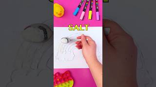 ART Ideas 😍🎨 Let's Draw a Rainbow in an Unusual Way! 🌈✨ #drawing #kidsvideo