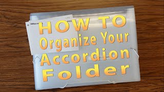 How To Organize Your Accordion Folder - Mr. Riedl