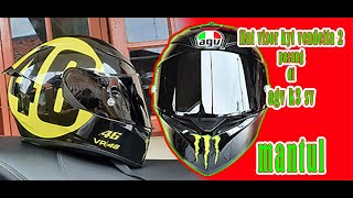 Test Flat Visor Iridium Silver Kyt Vendetta PNP AGV K3SV Part 2