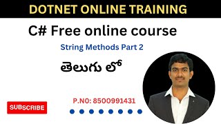C# Tutorial Part 5 String Methods 2