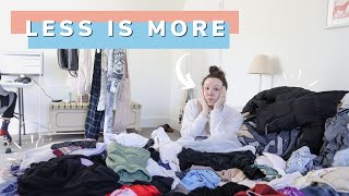 Extreme DECLUTTERING to move abroad *starting with my wardrobe*