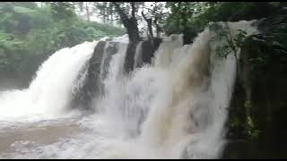 Ranny Aruvikkal Waterfalls during 2018 flood.