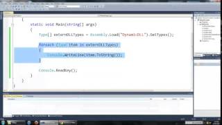 C# dynamic and loading DLLs at runtime YouTube