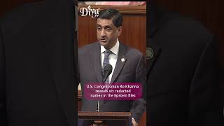 FULL REMARKS: Rep. Ro Khanna reveals six names previously redacted in Epstein Files