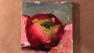 Oil Painting Honeycrisp Apple With Voiceover