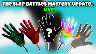 Grinding For EVERY MASTERY In Slap Battles.. (LIVE)