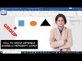 How to Group Different Shapes in Microsoft Word?