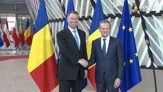 Iohannis s-a întâlnit cu preşedintele Consiliului European, Donald Tusk