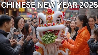 🇬🇧🐍 LONDON'S CHINESE NEW YEAR 2025, LION DANCE IN CHINATOWN LONDON, YEAR OF THE SNAKE, 4K HDR