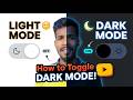How to Build a Dark Mode Toggle with HTML, CSS & JS | Codewithajoydas