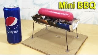 How to Make Mini BBQ From Pepsi Can at Home - Life Hacks DIY