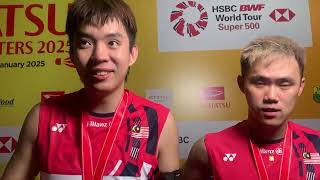 Tahniah, Man Wei Chong/Kai Wun Tee Juara Indonesia Masters 2025. Ini Interview-nya Usai Babak Final.