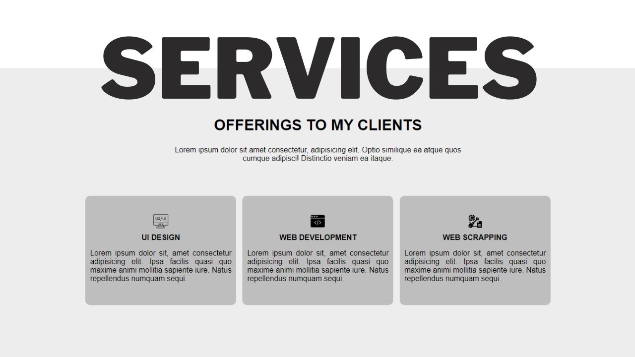 How To Create A Responsive Services Section With HTML And CSS ...