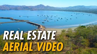 Real Estate Aerial Video 4K - Oceanfront Property at Flamingo Marina in Guanacaste, Costa Rica