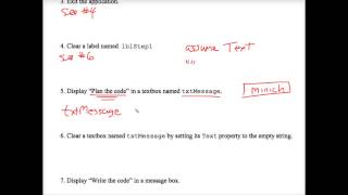VB Writing Code Worksheet #2