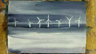 Timelapse Painting #62: Wind Farm