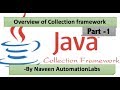 Overview of Collection framework || Java Collections Part 1 Overview of Collection framework || Java Collections Part 1