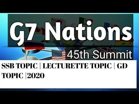 #19 G7 Nations| What Is G8 Nations? | SSB GD Topics | SSB Lecturette ...