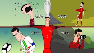 JOURNEY TO GLORY | Cristiano Ronaldo | Euro Cup Campaigns | Animated  Video