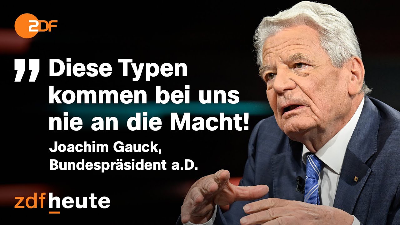 Joachim Gauck über Wahlerfolge Der AfD | Markus Lanz Vom 18. Juli 2023 ...