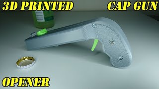 3D Printed Bottle Opener Cap Gun - 3D Printing Timelapse