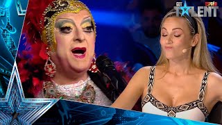 OMG: Esta concursante cambia ASÍ de nombre a Edurne y Risto | Audiciones 6 | Got Talent España 2021