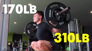 Teenage Squat Transformation - 80KG-140KG