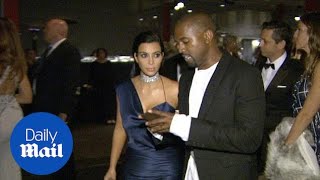 Kim Kardashian and Kanye West smoulder at the LACMA Gala - Daily Mail