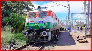 Rare visit of Azadi Ka Amrit Mahotsav Tricolor WAP7 #shorts