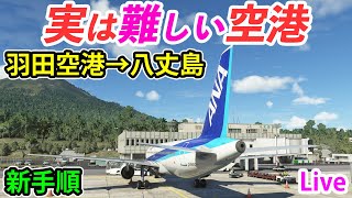 【ライブ配信】実は難しい空港を、Fenix Sim A320で飛ばします。（羽田空港→八丈島空港）