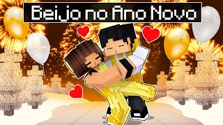 P3DRU beijou a CRUSH na FESTA DE ANO NOVO no Minecraft